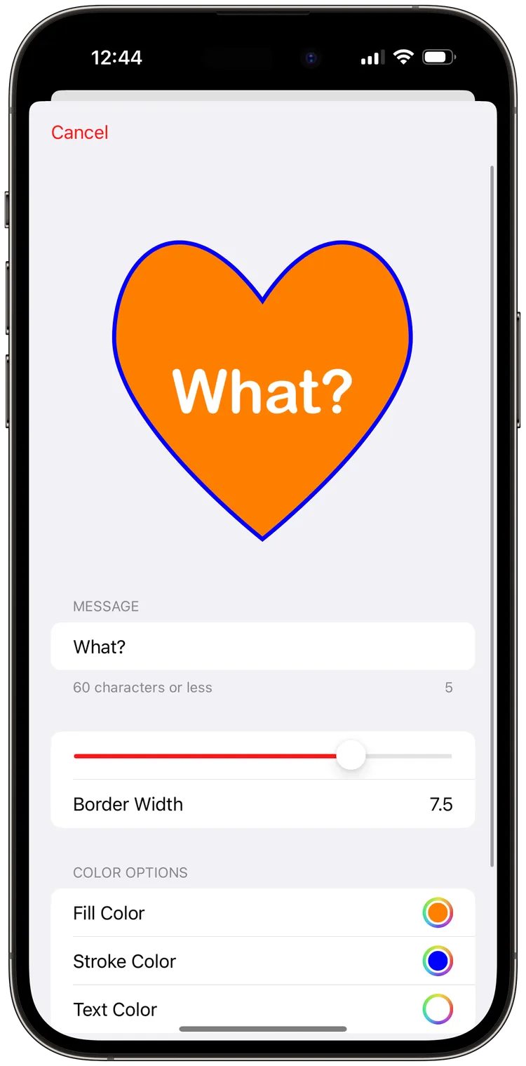 The Candygrams heart composer
